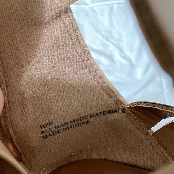 LANE BRYANT Nude Cream Gladiator Strappy Sandals size 10 - Picture 8 of 9